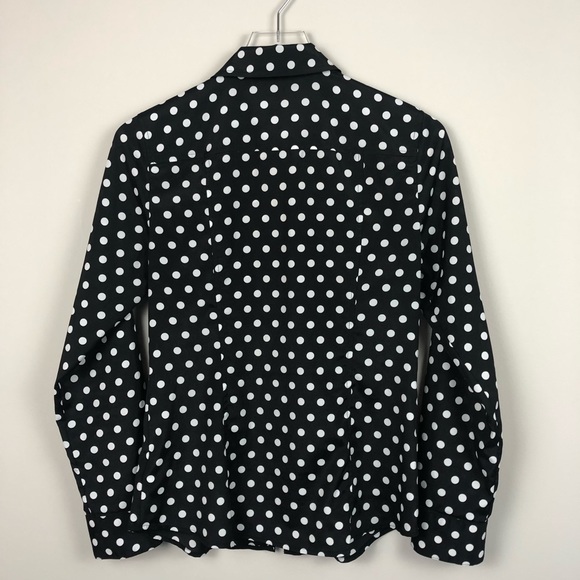 Michael Kors Polka-Dot Zipper Top - Size S - Picture 4 of 6
